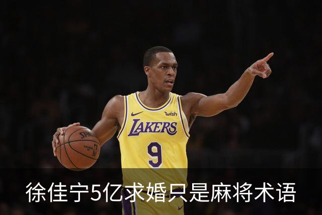 徐佳宁5亿求婚只是麻将术语